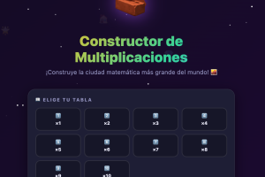 Constructor de Multiplicaciones – Juego Educativo de Tablas para Niño